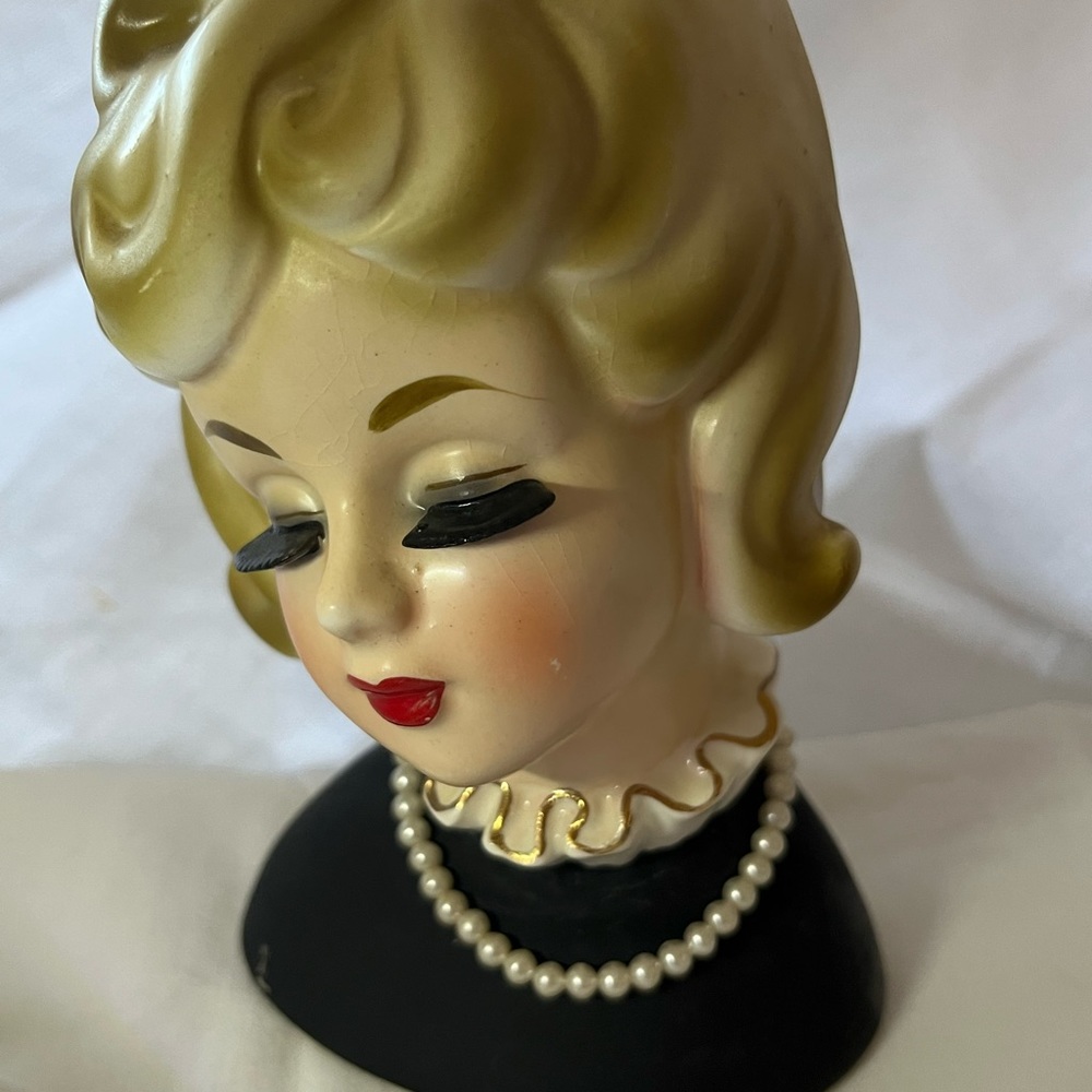 Vintage Inarco E-2006 Vintage Lady Head Vase